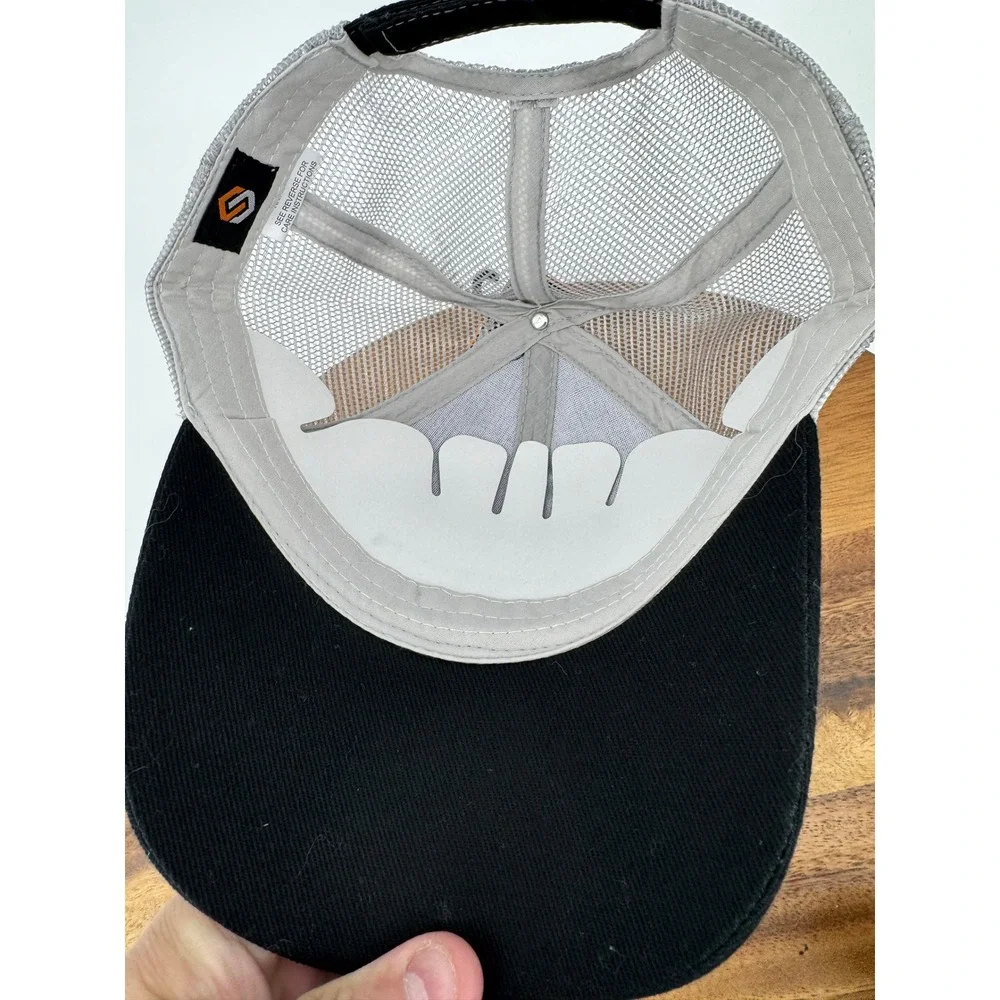 ScentLok Mens Black Gray‎ Mesh Trucker Hat Embroidered Logo Outdoor Gear